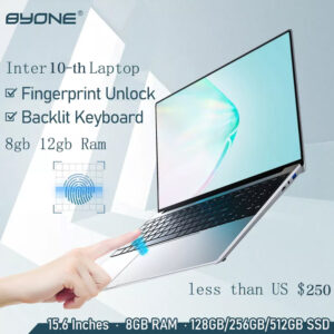 10 Th Fingerprint Uniock Laptops Inter Celeron J4115 Laptop 12G RAM