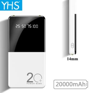20000mAh Slim Power Bank Portable Charger External Battery Pack