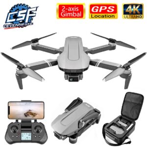 F4 Drone 4K 5G HD Mechanical Gimbal Camera GPS System Supports TF Card