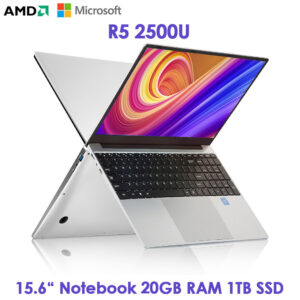 Ultra Slim 15.6 Inch Laptop Ryzen R5 2500U 20G RAM 1TB SSD FHD Windows