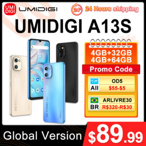 Umidigi A13S 4gb+32 / 64GB Smartphone 6.7" HD+ Display 16MP Rear Camera