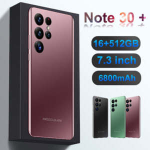 Note 30+ 7.3 Inch 10 Core Dual Sim+micro SD 5G LTE Cellphones Global