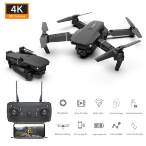 Quadcopter E88 Pro WIFI FPV Drone With Wide Angle HD 4K 1080P Camera