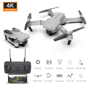 Quadcopter E88 Pro WIFI FPV Drone With Wide Angle HD 4K 1080P Camera