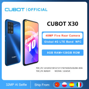 8GB Smartphone Cubot X30 NFC 48MP Five Camera 32MP Selfie 128GB ROM