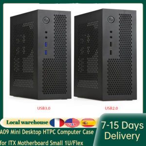 A09 Mini ITX Desktop HTPC Computer Case For ITX Motherboard Small 1U /