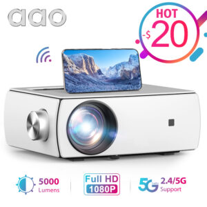 AAO Full HD Projector YG430 WIFI Android Smart Portable Mini Projector