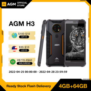 AGM H3 IP68 / IP69K Waterproof Rugged Phone Night Vision Celular 5.7"