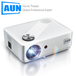 AKEY8 AUN Full HD Projector Android 9 Video Projector 4K Decode Home