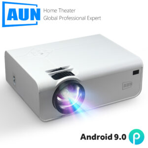 AUN Full HD 1080P Projector A13 MINI Beamer LED 4K Home Theater Android