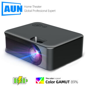 AUN MINI Projector Smart TV WIFI Portable Home Theater Cinema Battery