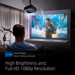 AUN Z5S Full HD 1080P Projector LED Theater Android 9 TV 1920x1080p