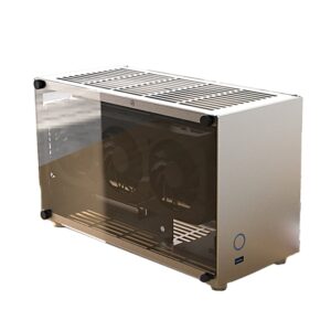 All Aluminum ITX Mini Case With Double Sided Glass HTPC A05 Gaming