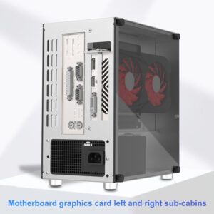 All Aluminum ITX PC Gaming Case Computer Cabinet Portable Mini A4