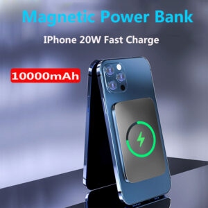 Aluminum Alloy Shell Portable Magnetic Wireless Powerbank 10000mAh 15W