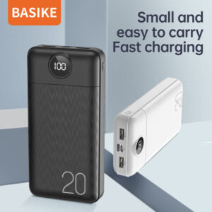 Basike Power Bank 20000mAh External Battery LED Display Power Bank Fast