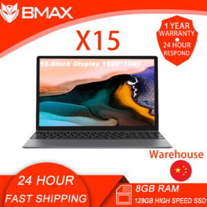 BMAX X15 Gaming Laptop 15.6 Inch 8GB RAM 128GB SSD Intel Celeron N4120