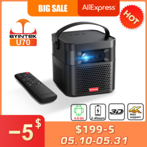 Byintek U70 Smart 3D TV 300INCH Android WIFI Portable 1080P LED DLP