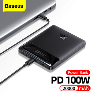 Baseus 100W Power Bank 20000mAh Type C PD Fast Charging Power Bank