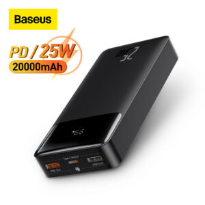 Baseus 20000mAh Power Bank PD 25W Portable Charger External Battery