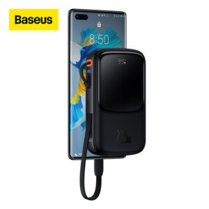 Baseus 22.5W Mini Power Bank 10000 mAh Built In Cables Powerbank