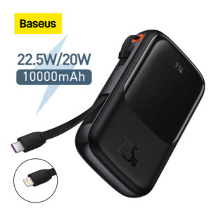 Baseus 22.5W Mini Power Bank 10000 mAh Built In Cables Powerbank