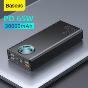 Baseus 65W Power Bank 30000mAh 20000mAh Quick Charge PD QC 3.0 SCP AFC