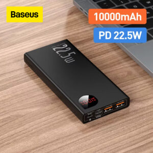 Baseus Power Bank 10000mAh 22.5W PD Fast Charging Powerbank Portable
