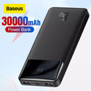 Baseus Power Bank Portable Charger 30000mAh External Battery PD 15W