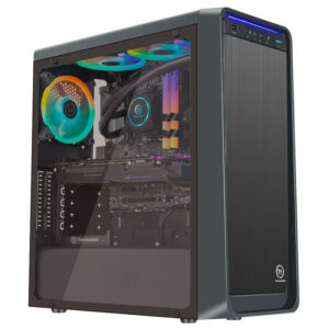 Black PC Case Support ATX / 240 Water Cooling Exhaust / Side