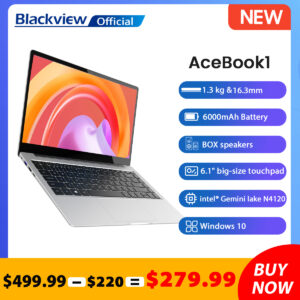 Blackview Acebook 1 14" Laptop 128GB SSD Laptops Intel Gemini Lake Dual