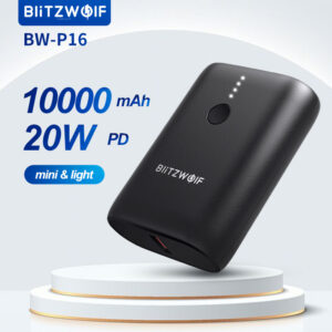 Blitzwolf BW P16 10000mAh Mini Power Bank With 20W Pd&18w QC3.0 Fast