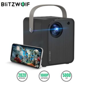 Blitzwolf Projector BW VP7 5000 Lux Mini LED WIFI Projector Wireless