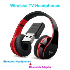Bluetooth Headphones With Transmitter Receiver Wireless Earphone Hifi