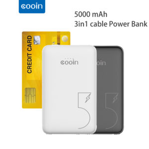 COOIN Mini Power Bankiphone External Battery Powerbank Small 5000mAh