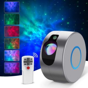 Colorful Starry Sky Galaxy Projector Light Rotating Water Waving Night