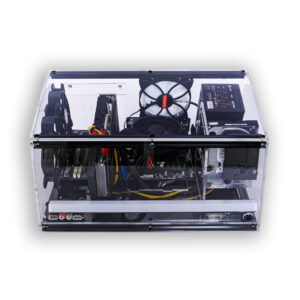 Creative Computer Case Full Side Transparent Acrylic Horizontal Host