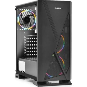 Dark Raider 3x12cm RGB Fan, Tempered Glass Panel, USB 3.0 Computer Case