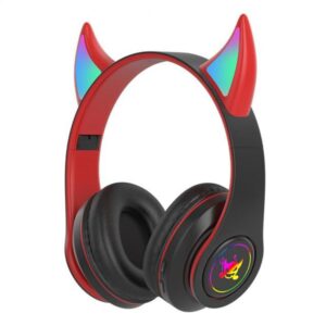 Devil Ear Bluetooth Headphones With Microphone Stereo Music RGB