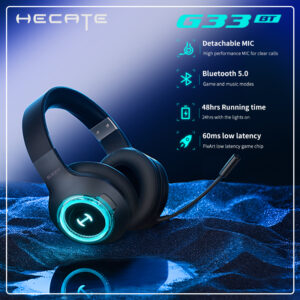 Edifier Hecate G33BT Bluetooth Wireless Headphones 40MM Unit 60MS
