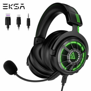 EKSA Headphones Gaming PC Type C USB 3.5mm PS4 ENC Headsets 7.1