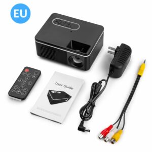 EU Small Mini Projector Home LED Portable Mini Projector High