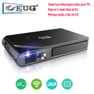 EUG Home Projector Portable Mini Supports Watching 3D Movies Home