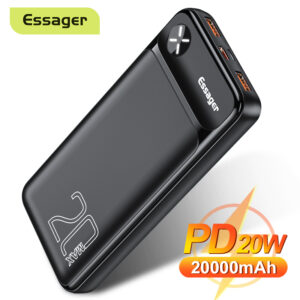 Essager Power Bank 20000mAh External Battery Pack 20000 mAh Power Bank