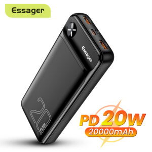 Essager Power Bank 20000mAh Protable External Battery Charger 20000 mAh