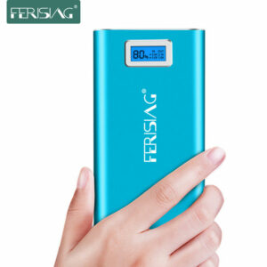Ferising 20000mAh Metal Power Bank 18650 External Battery Pack