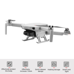 Foldable Landing Gear Extended Height Leg Support Anti Scratch Bracket