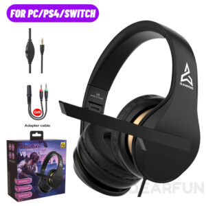 Foldable V6 Stero Gaming Headphone With Microphone For Nintendo Switch