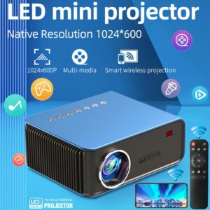 Full HD Mini Projector T4 1080P LED Android IOS Youtube WIFI Projector