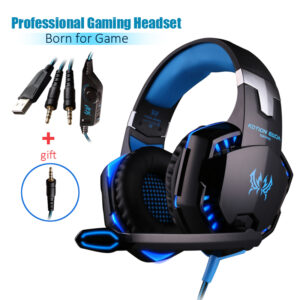G2000 Gaming Headset Deep Bass Stereo Casque Wired Headphone Glowing